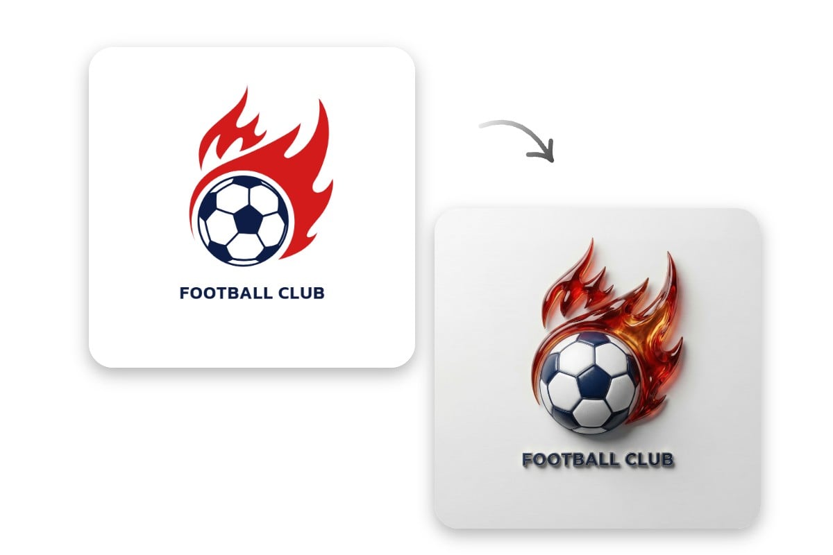 Make 3D Style Logo Images